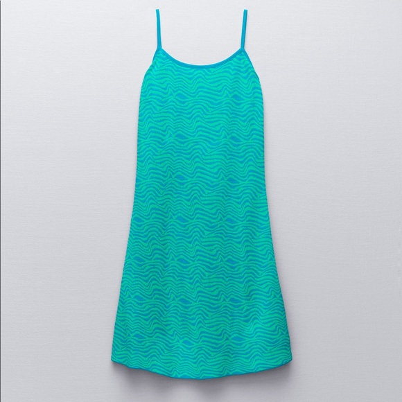 Zara Jacquard Mini Dress NWT - Picture 1 of 7